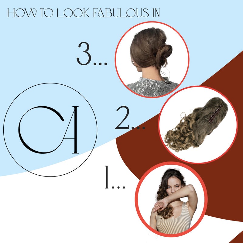 CAISHA 20" Hairpiece Ponytail Clip On Extension With Butterfly Claw Voluminous Wavy Intense Red H101 - Image 3